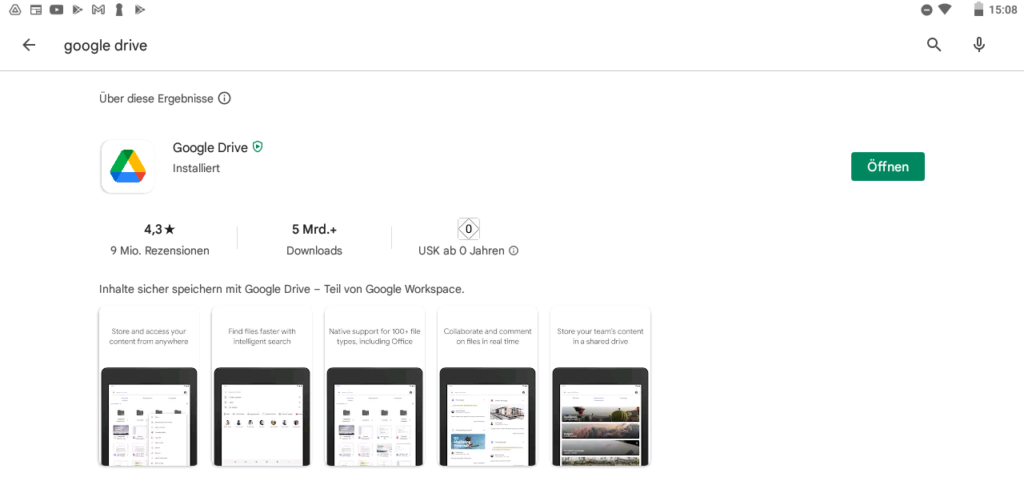 Google Drive im PlayStore